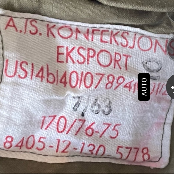 Vintage Wool Cargo Pants, 30x29, Swedish Military, 1963 - Picture 2 of 3